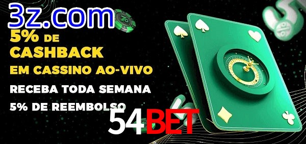 Promoções do cassino ao Vivo 54BET